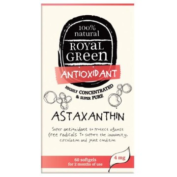 ASTAXANTHIN (ΑΣΤΑΞΑΝΘΙΝΗ) ROYAL GREEN 60caps ΦΩΤΟΓΗΡΑΝΣΗ